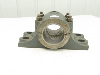 Link Belt 21355 BABB Unit 3-7/16" Babbitted Plain Sleeve Bearing 4 Bolt Cap