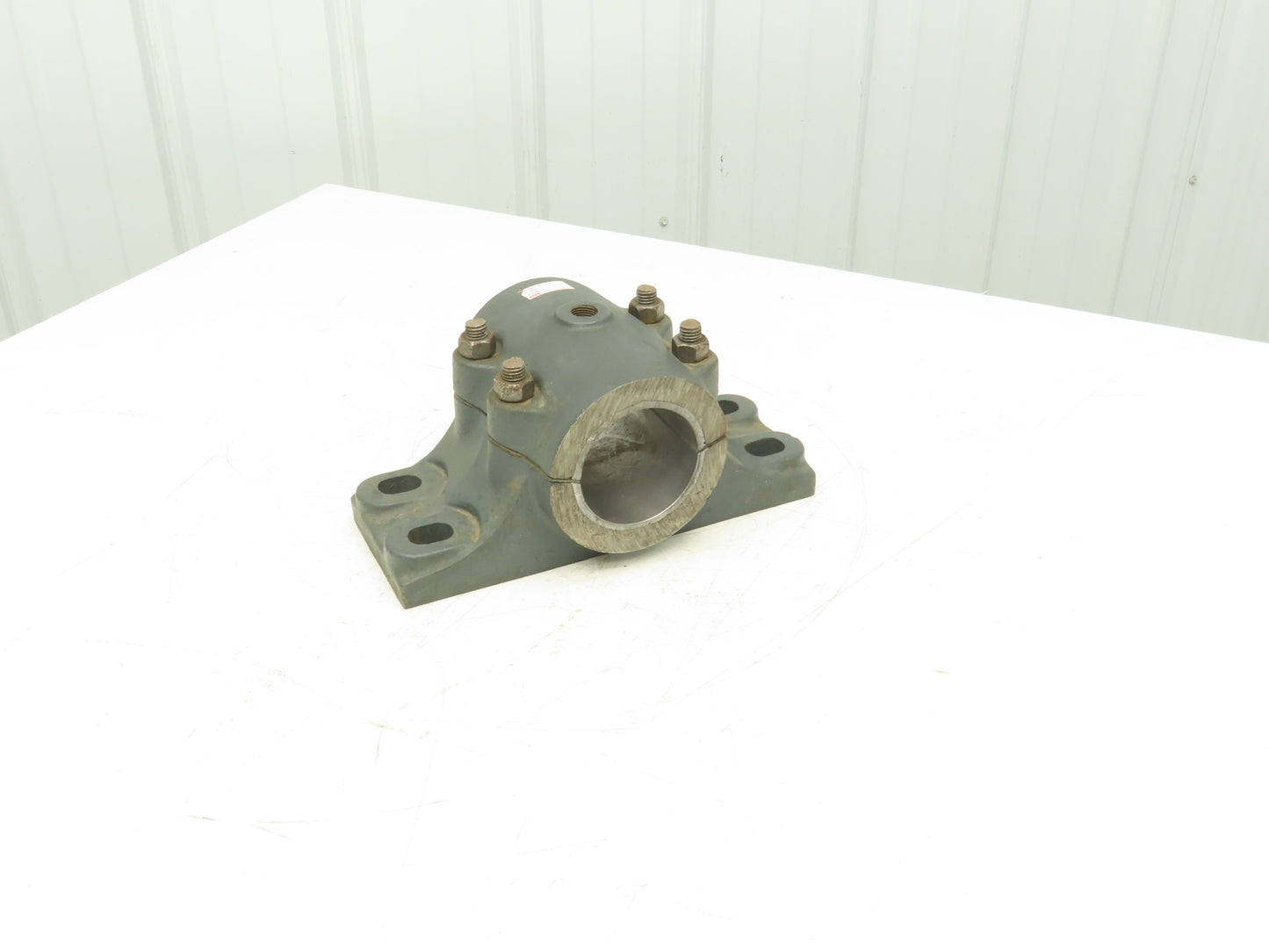 Link Belt 21355 BABB Unit 3-7/16" Babbitted Plain Sleeve Bearing 4 Bolt Cap