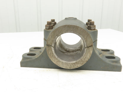 Link Belt 21355 BABB Unit 3-7/16" Babbitted Plain Sleeve Bearing 4 Bolt Cap