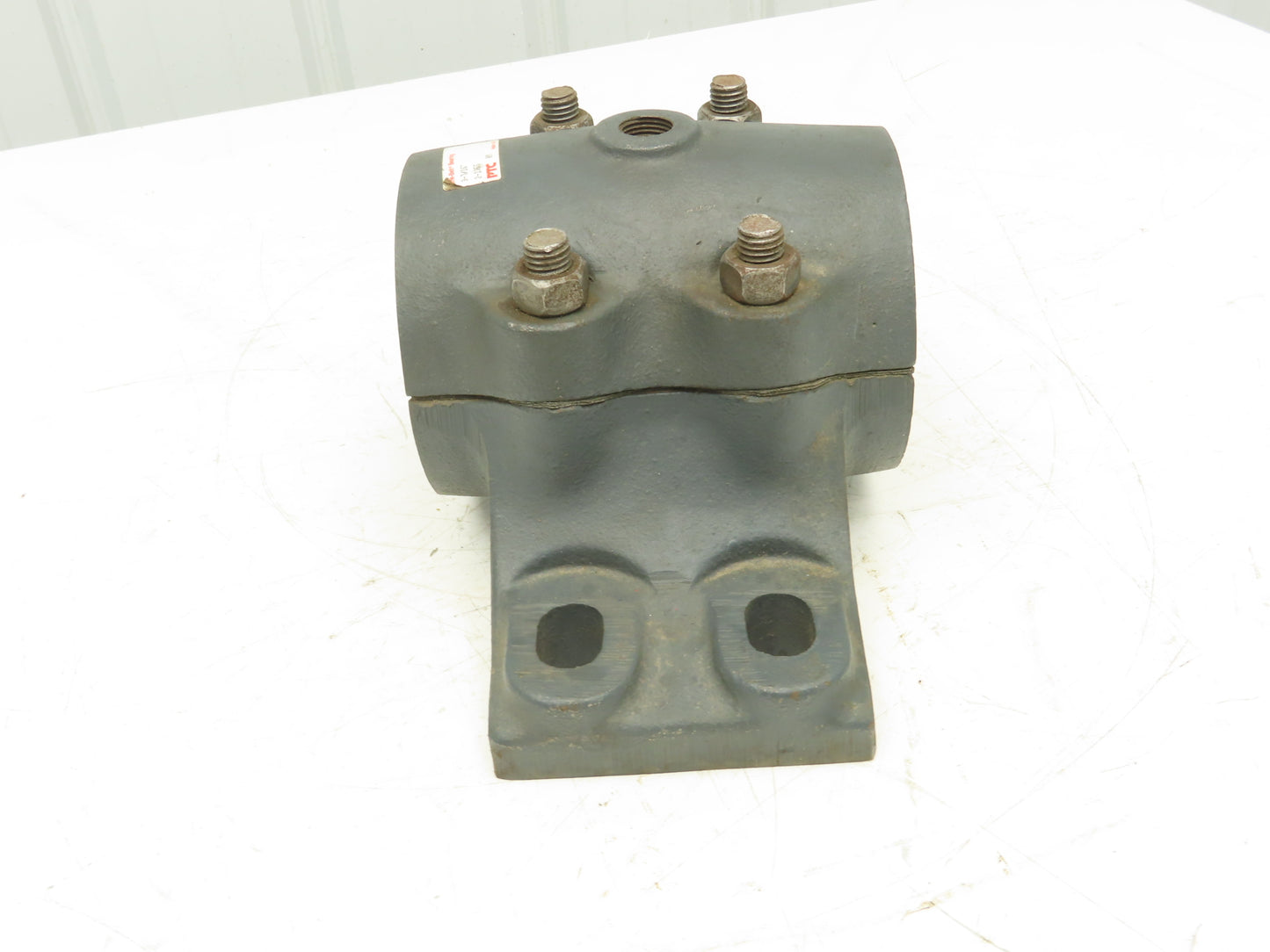 Link Belt 21355 BABB Unit 3-7/16" Babbitted Plain Sleeve Bearing 4 Bolt Cap