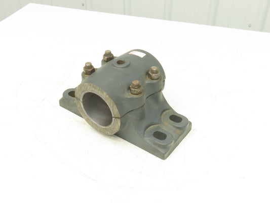 Link Belt 21355 BABB Unit 3-7/16" Babbitted Plain Sleeve Bearing 4 Bolt Cap