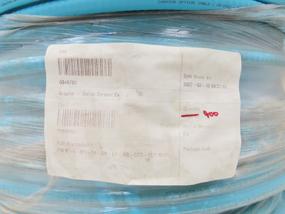 Corning 24-Fiber Optic MIC Tight-Buffered Interlocking Armored Plenum Cable 900'