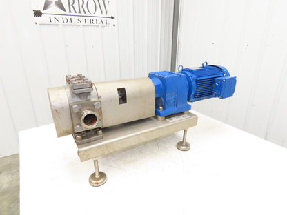 BSA ZE90/02-050-R/SL Sanitary Food Process Gear Pump 2" Tri-Clamp 2.2kw 460V 3PH