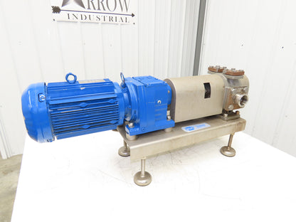 BSA ZE90/02-050-R/SL Sanitary Food Process Gear Pump 2" Tri-Clamp 2.2kw 460V 3PH