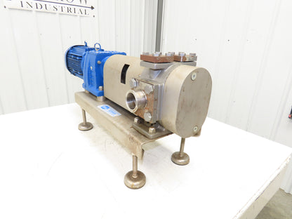 BSA ZE90/02-050-R/SL Sanitary Food Process Gear Pump 2" Tri-Clamp 2.2kw 460V 3PH