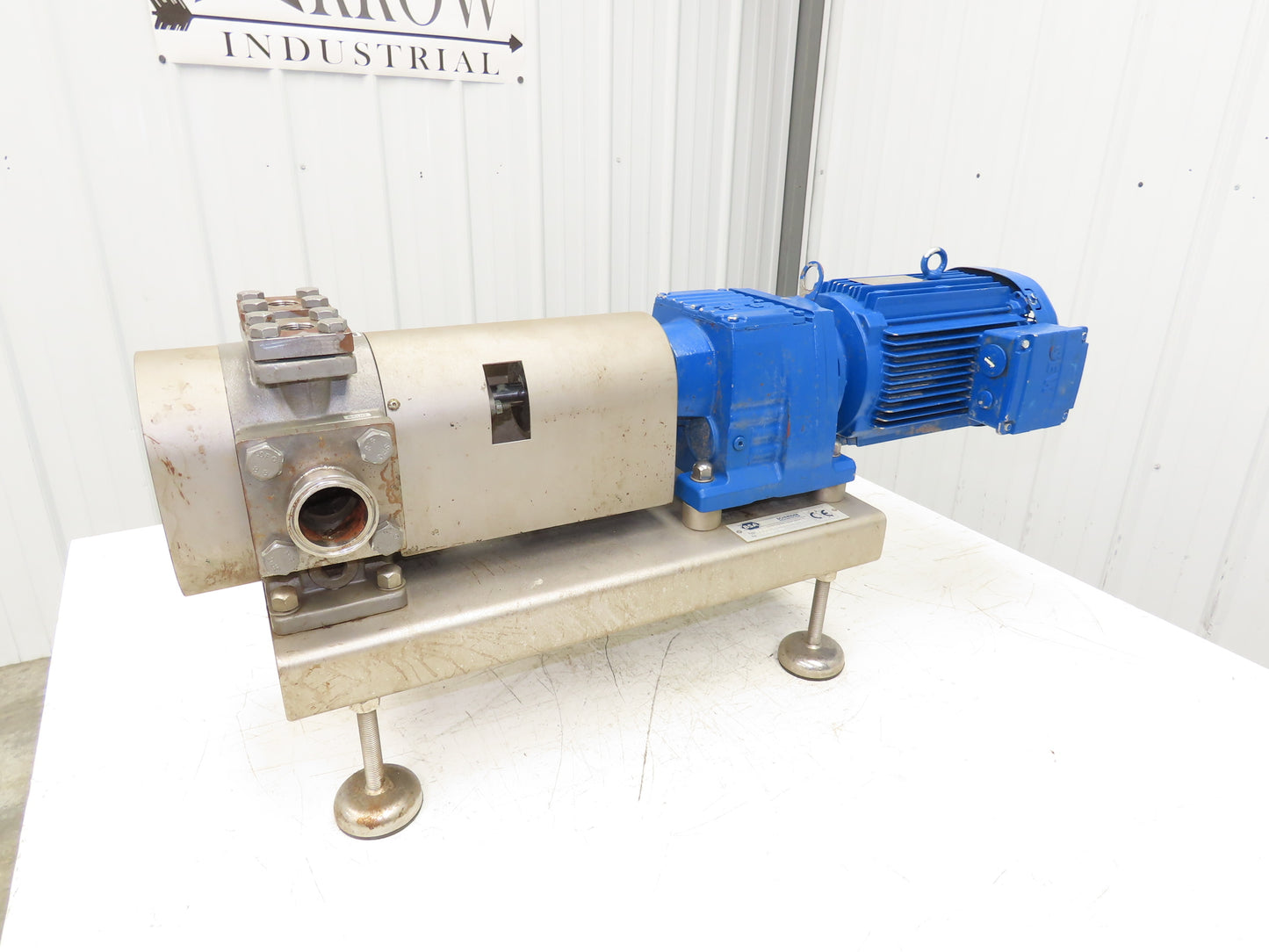 BSA ZE90/02-050-R/SL Sanitary Food Process Gear Pump 2" Tri-Clamp 2.2kw 460V 3PH