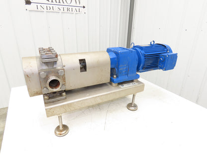 BSA ZE90/02-050-R/SL Sanitary Food Process Gear Pump 2" Tri-Clamp 2.2kw 460V 3PH