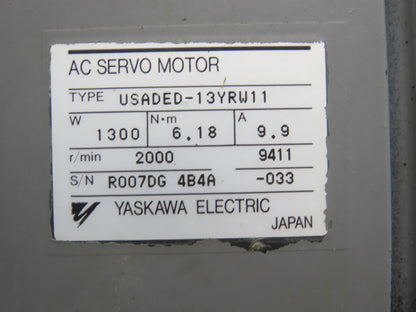 Yaskawa Electric USADED-13YRW11 AC Servo Motor Absolute Encoder UTMAH-B12BDYR7
