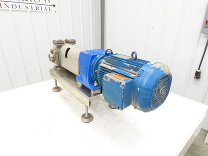 BSA ZE90/02-050-R/SL Sanitary Food Process Gear Pump 2" Tri-Clamp 2.2kw 460V 3PH