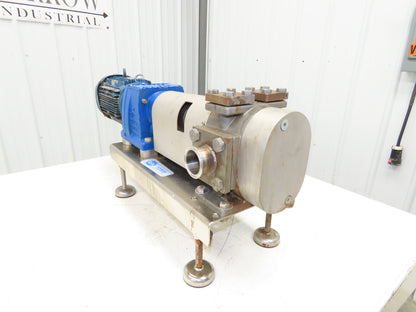 BSA ZE90/02-050-R/SL Sanitary Food Process Gear Pump 2" Tri-Clamp 2.2kw 460V 3PH