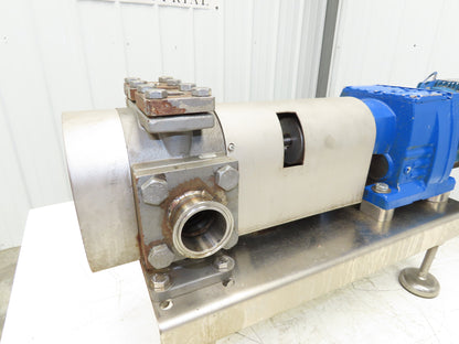 BSA ZE90/02-050-R/SL Sanitary Food Process Gear Pump 2" Tri-Clamp 2.2kw 460V 3PH