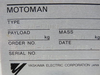 Yaskawa Electric USADED-13YRW11 AC Servo Motor Absolute Encoder UTMAH-B12BDYR7