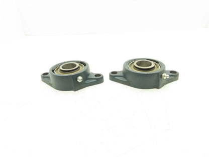 SKF FYT 1-1/4 FM Flange Ball Bearing 2 Bolt 1-1/4" Bore Locking Collar Lot Of 2