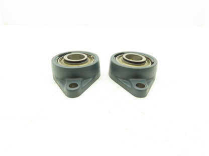 SKF FYT 1-1/4 FM Flange Ball Bearing 2 Bolt 1-1/4" Bore Locking Collar Lot Of 2