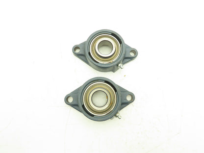 SKF FYT 1-1/4 FM Flange Ball Bearing 2 Bolt 1-1/4" Bore Locking Collar Lot Of 2