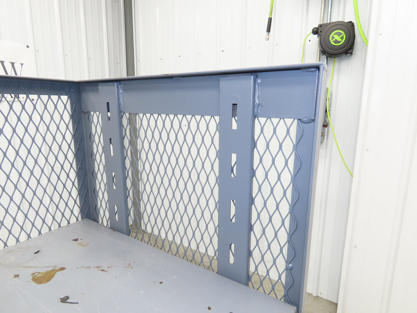 Jamco Mesh Box Truck 3 Sided Single Shelf Dolly Cart 48x24" 12 gauge Steel