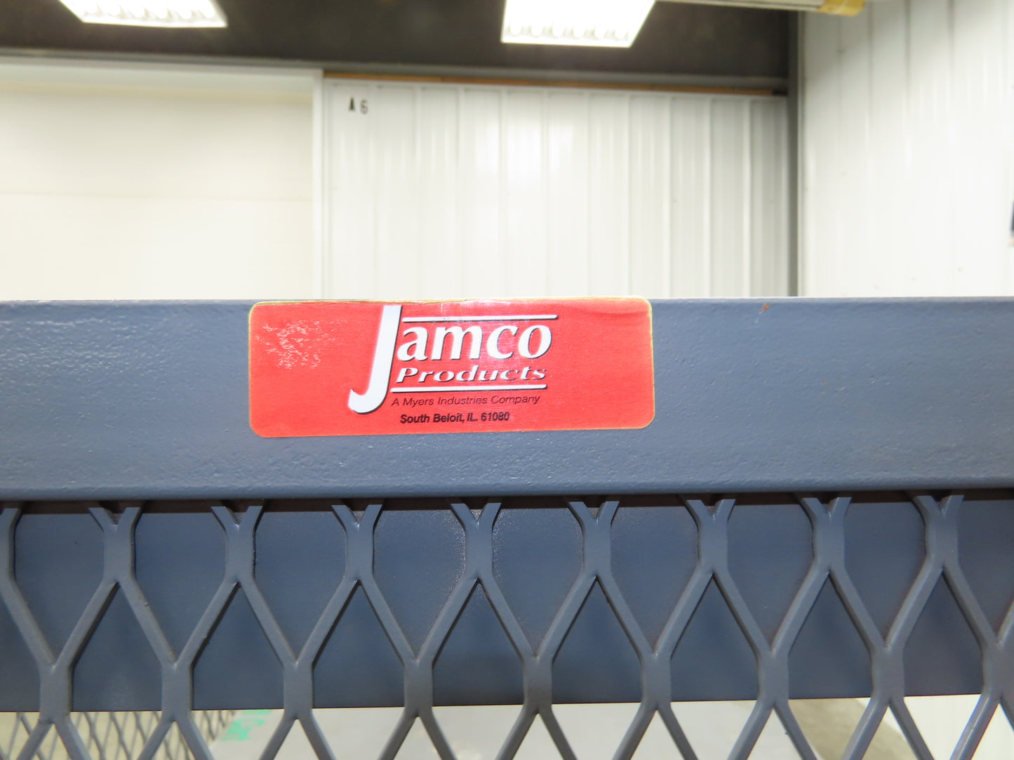 Jamco Mesh Box Truck 3 Sided Single Shelf Dolly Cart 48x24" 12 gauge Steel