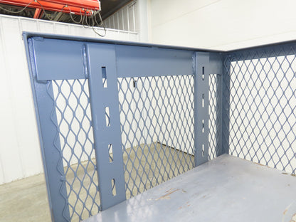 Jamco Mesh Box Truck 3 Sided Single Shelf Dolly Cart 48x24" 12 gauge Steel