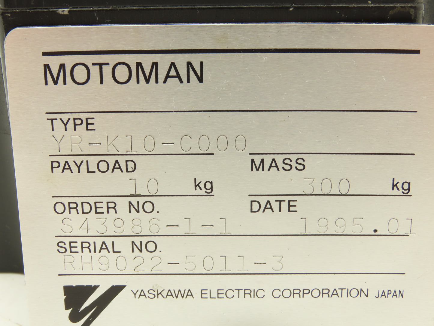 Yaskawa SGMP-15AWYR12 AC Servo Motor 1500 W 200V 7.5 A