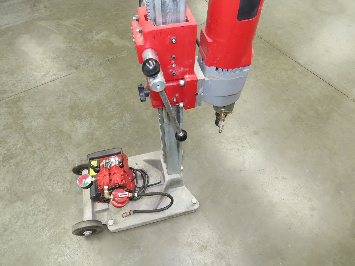 Milwaukee Vac-U-Rig Dymodrill 4096 Coring Motor 2" to 10" Core Bore Stand Set