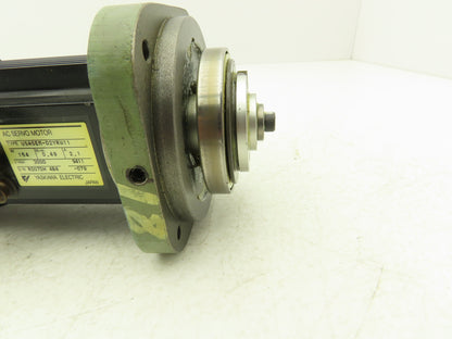 Yaskawa USASEM-02YRW11 AC Servo Motor 154W 3000rpm W/Encoder