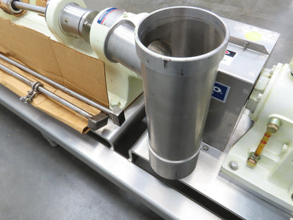 Moyno 6FH4SJM3FAA Progressive Cavity Rotor Pump Sanitary 3Hp 3PH *Bad Stator*