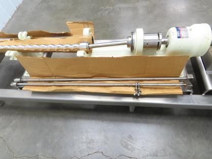 Moyno 6FH4SJM3FAA Progressive Cavity Rotor Pump Sanitary 3Hp 3PH *Bad Stator*