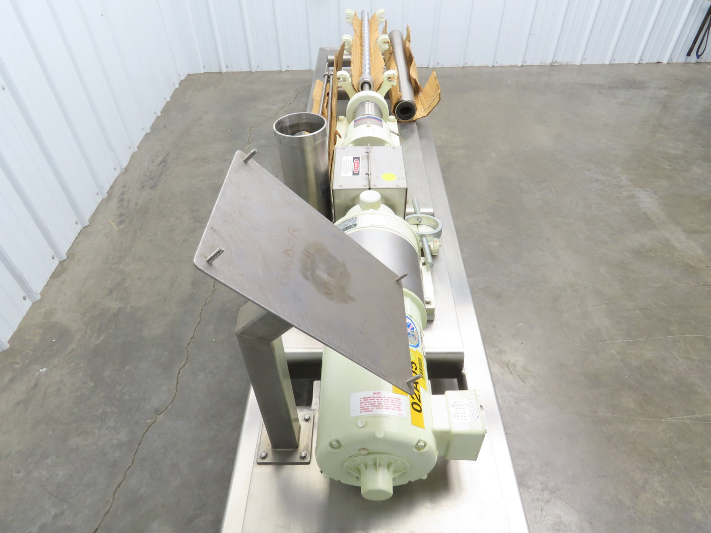 Moyno 6FH4SJM3FAA Progressive Cavity Rotor Pump Sanitary 3Hp 3PH *Bad Stator*