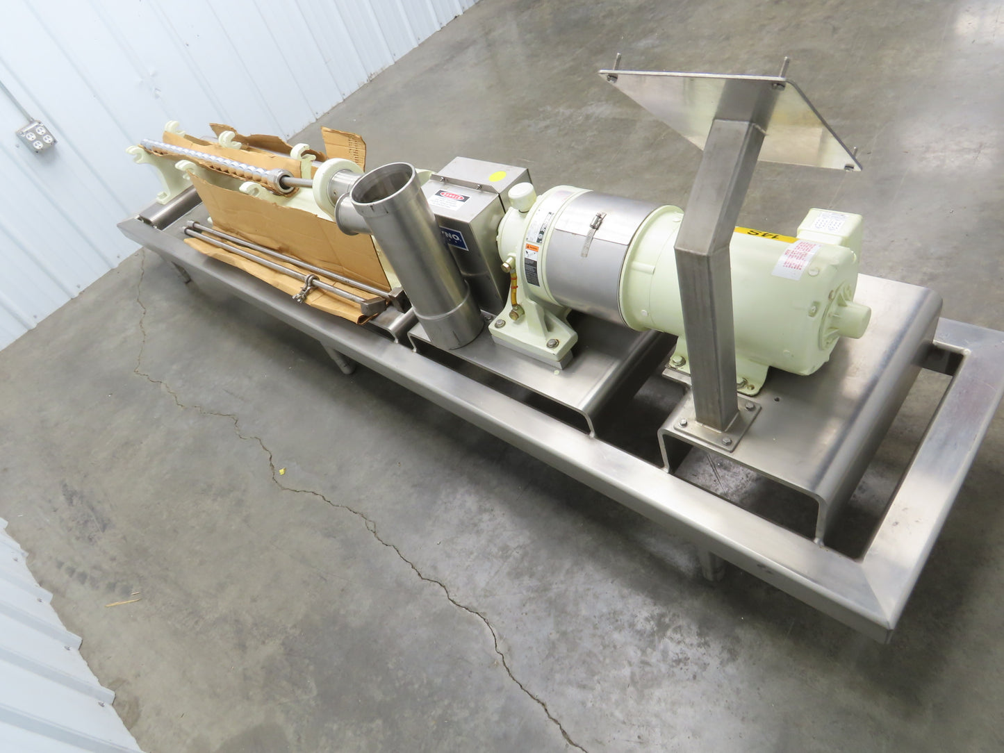 Moyno 6FH4SJM3FAA Progressive Cavity Rotor Pump Sanitary 3Hp 3PH *Bad Stator*