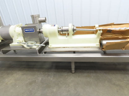 Moyno 6FH4SJM3FAA Progressive Cavity Rotor Pump Sanitary 3Hp 3PH *Bad Stator*