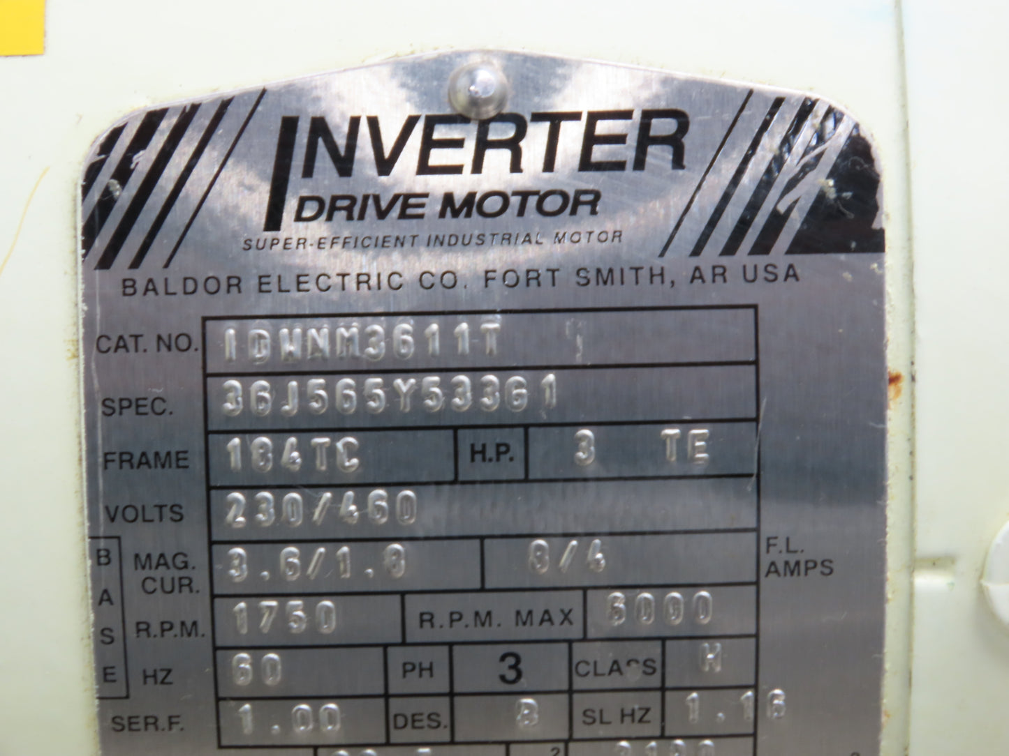 Moyno 6FH4SJM3FAA Progressive Cavity Rotor Pump Sanitary 3Hp 3PH *Bad Stator*