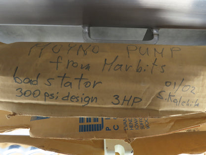 Moyno 6FH4SJM3FAA Progressive Cavity Rotor Pump Sanitary 3Hp 3PH *Bad Stator*