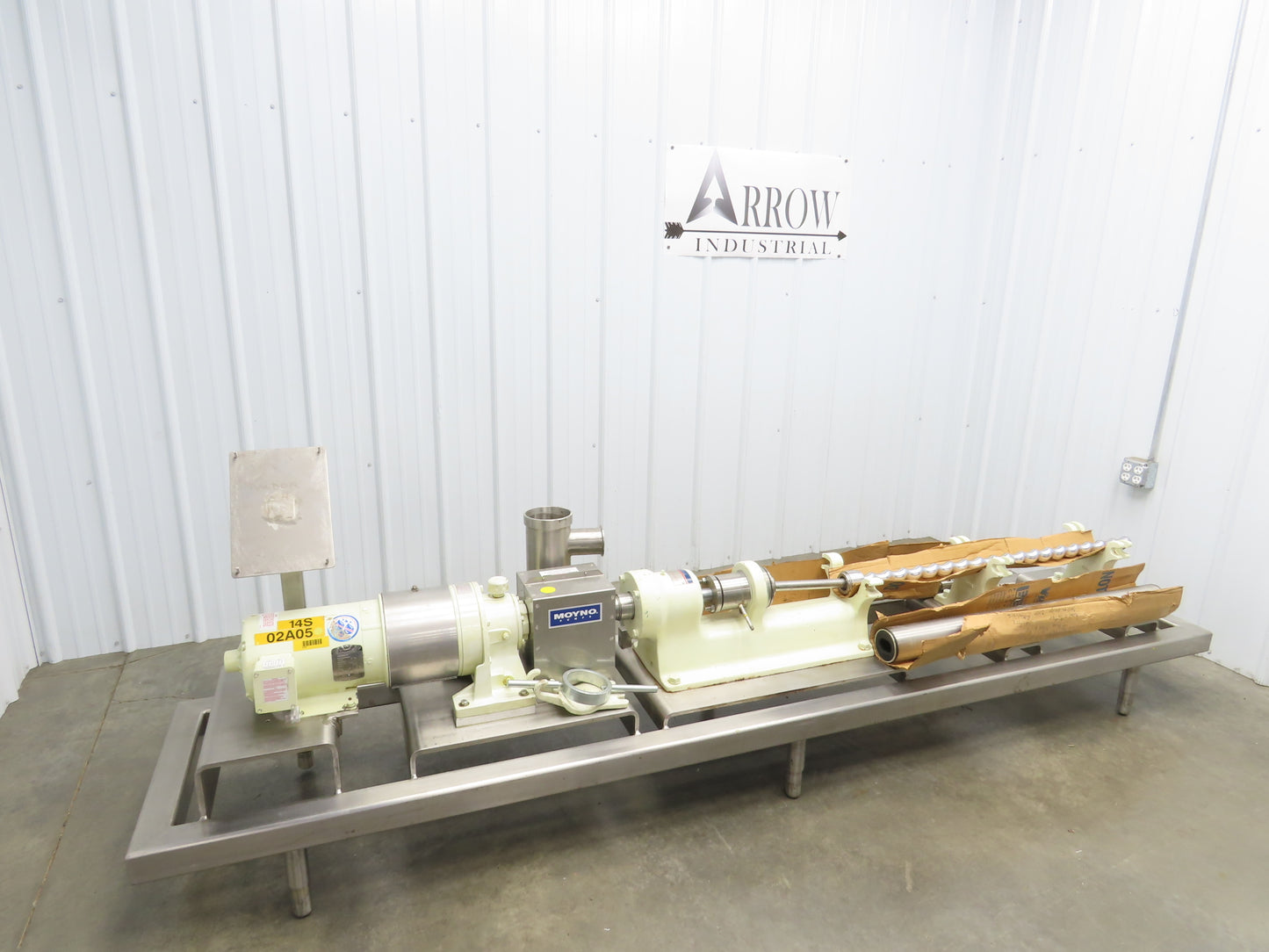 Moyno 6FH4SJM3FAA Progressive Cavity Rotor Pump Sanitary 3Hp 3PH *Bad Stator*