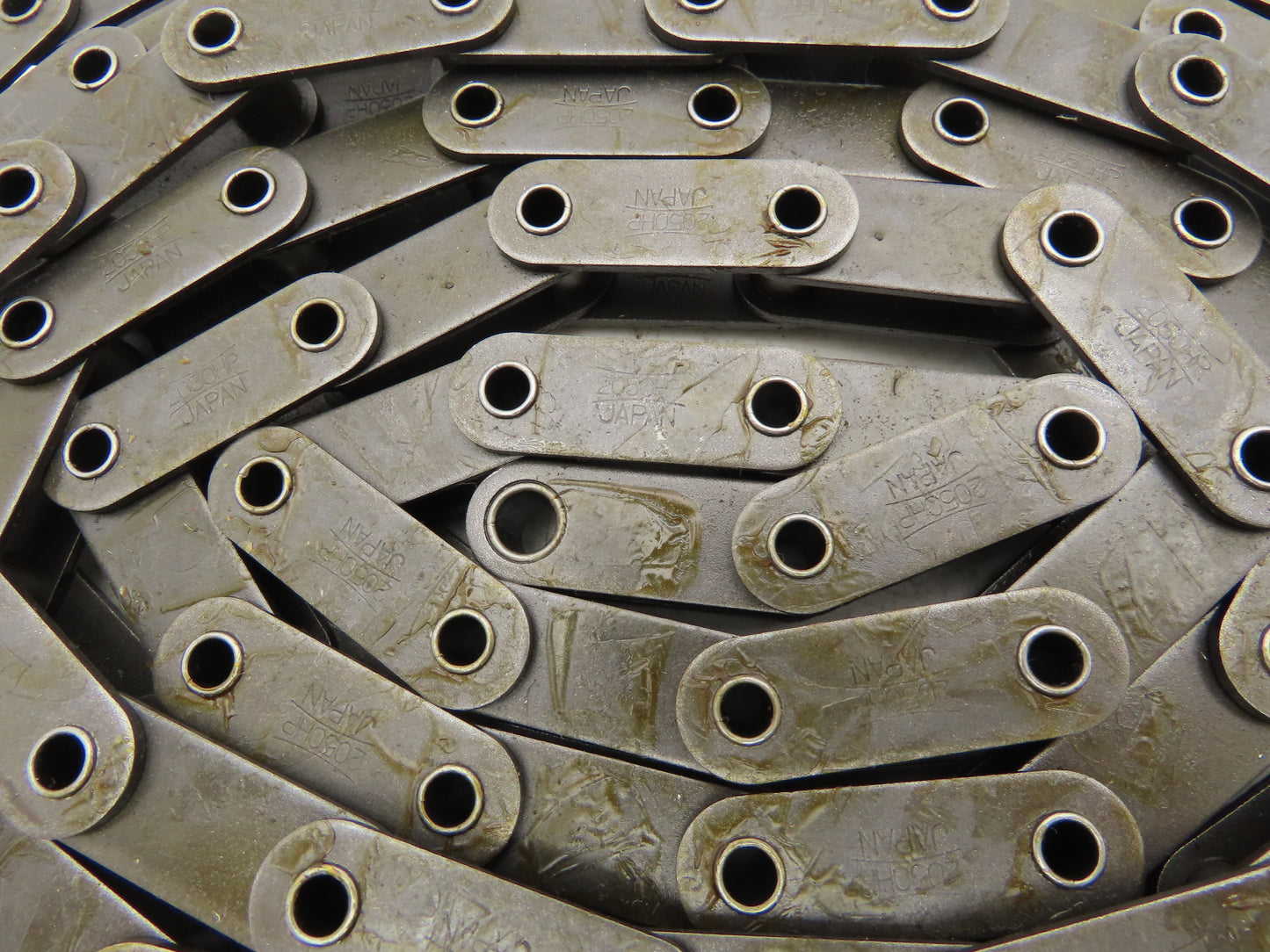 C-2050 Double Pitch Hollow Pin Roller Chain Conveyer 1.25" 10 Ft Length