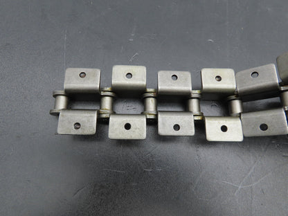 HKK C2060H Conveyor Attachment Roller Chain 1.5" Dbl Pitch 41"L  Lot of 8pcs
