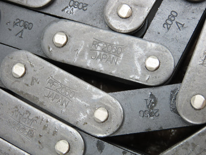 RF2060-2 Double Strand Roller Chain 1-1/2" Double Pitch 10' Length Lot of 2