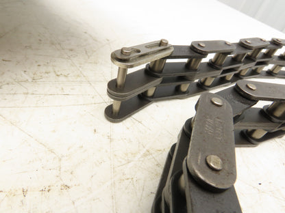 RF2060-2 Double Strand Roller Chain 1-1/2" Double Pitch 10' Length Lot of 2