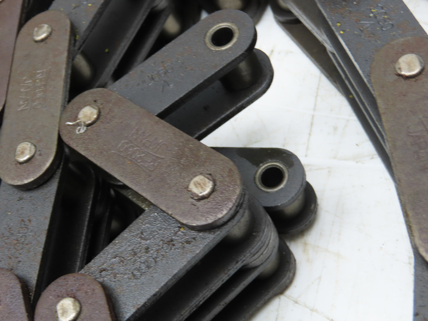 RF2060-2 Double Strand Roller Chain 1-1/2" Double Pitch 10' Length Lot of 2