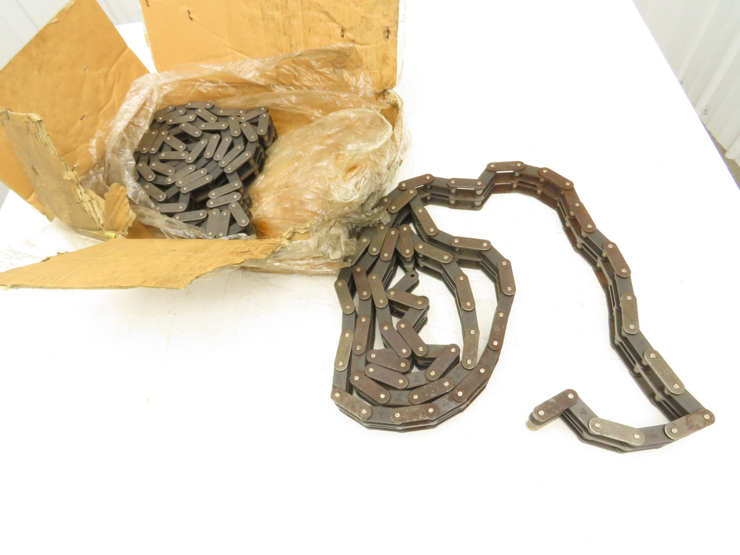 RF2060-2 Double Strand Roller Chain 1-1/2" Double Pitch 10' Length Lot of 2