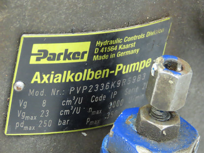 Parker PVP2336K9R59B3 Hydraulic Variable Piston Pump 18 GPM 3600 PSI Thru Shaft