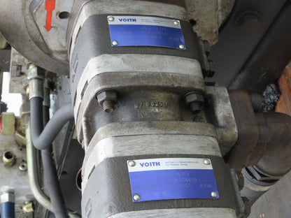 Voith 2-Pump Hydraulic Power Unit 50 Gal 6 GPM 5000 PSI 40Hp 480V