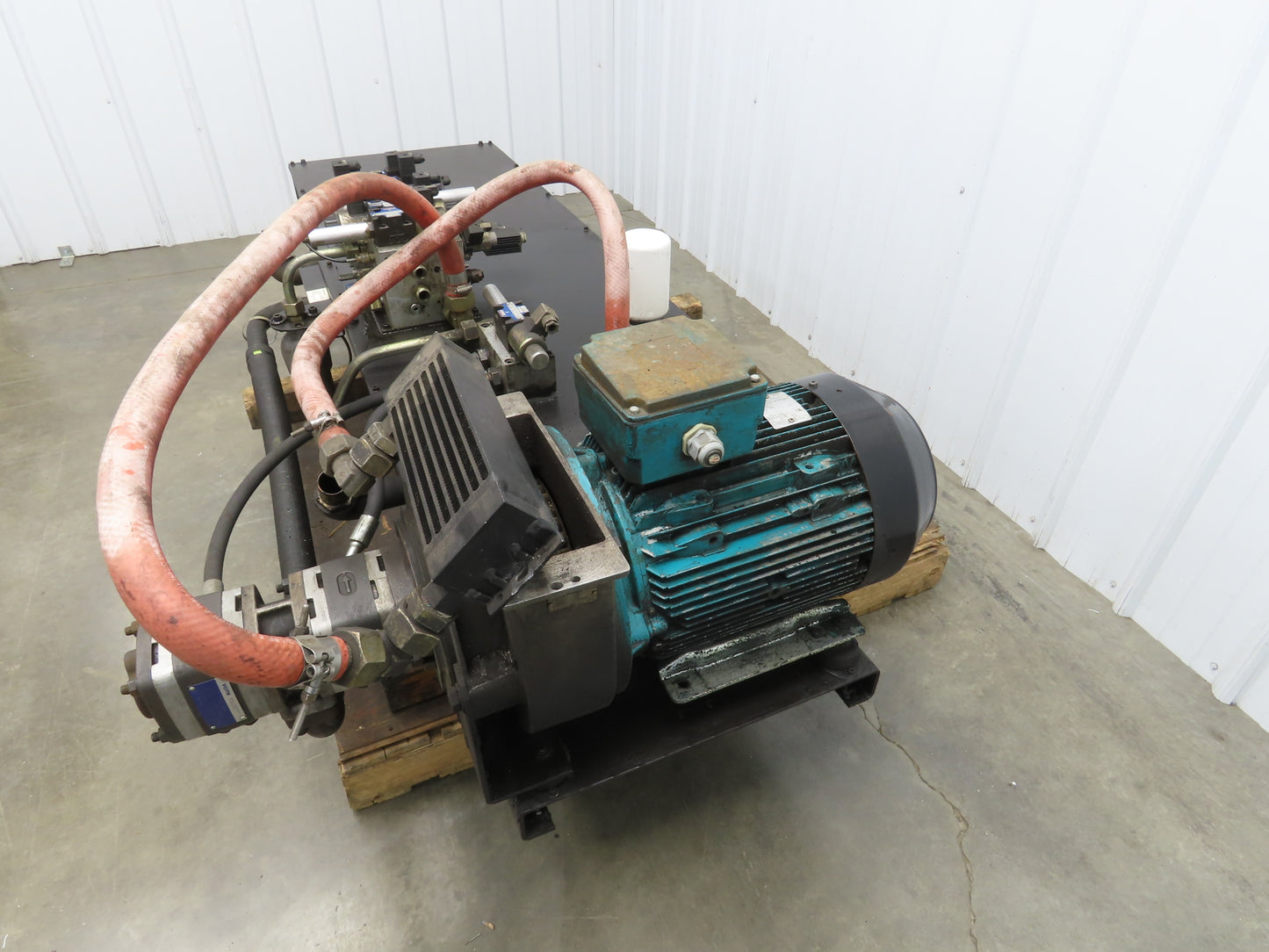 Voith 2-Pump Hydraulic Power Unit 50 Gal 6 GPM 5000 PSI 40Hp 480V