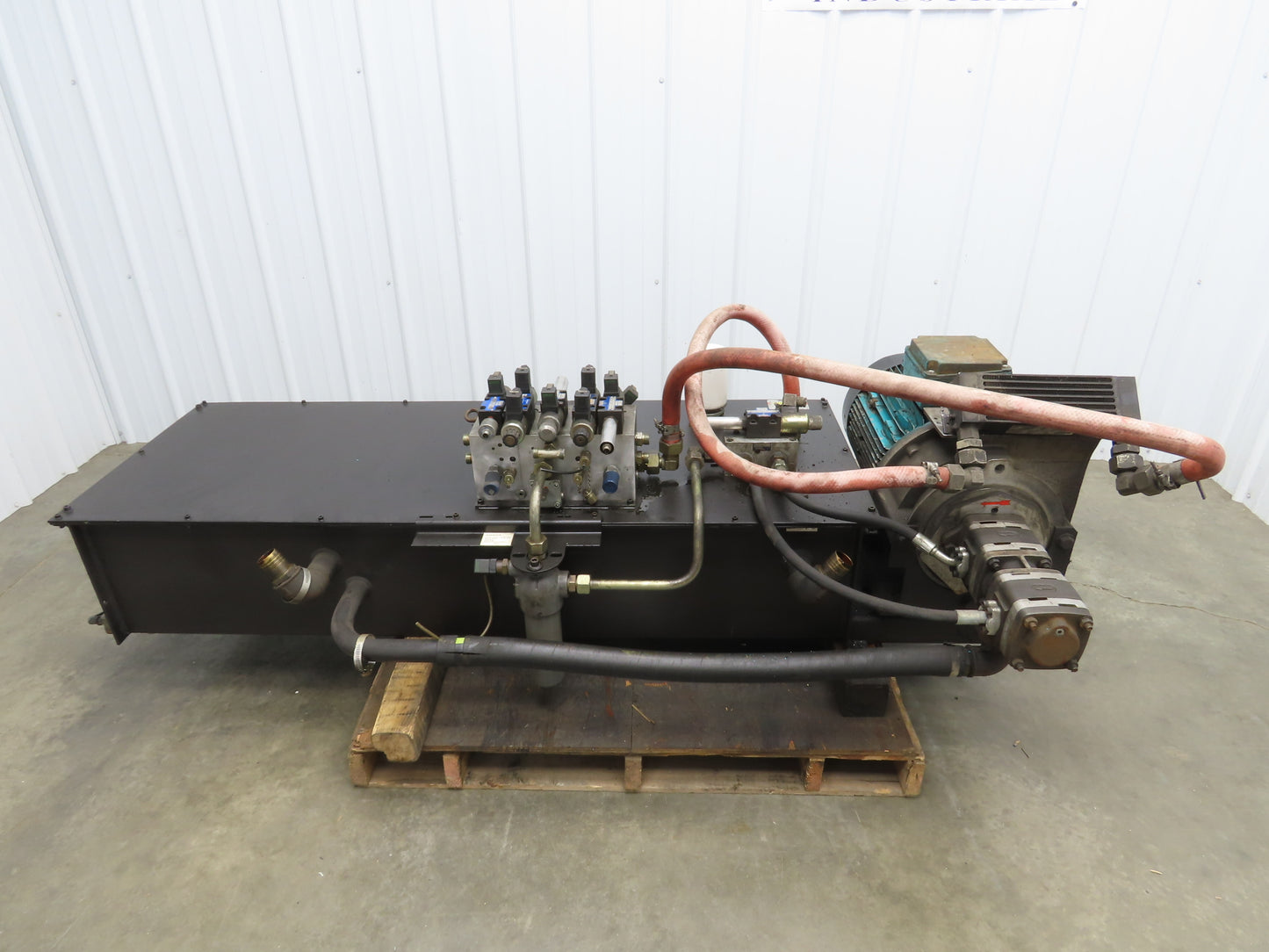 Voith 2-Pump Hydraulic Power Unit 50 Gal 6 GPM 5000 PSI 40Hp 480V