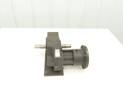 FG220S01 Gearbox Reducer 9.864 Ratio Dual Output Shaft IEC 63 Motor Adapter