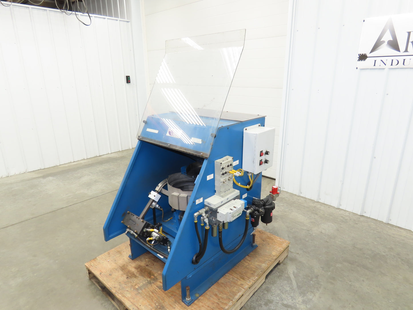 MTS Vibratory Bowl Feeder 12" Base Small Parts Sorter 9/16 Nut Rotator