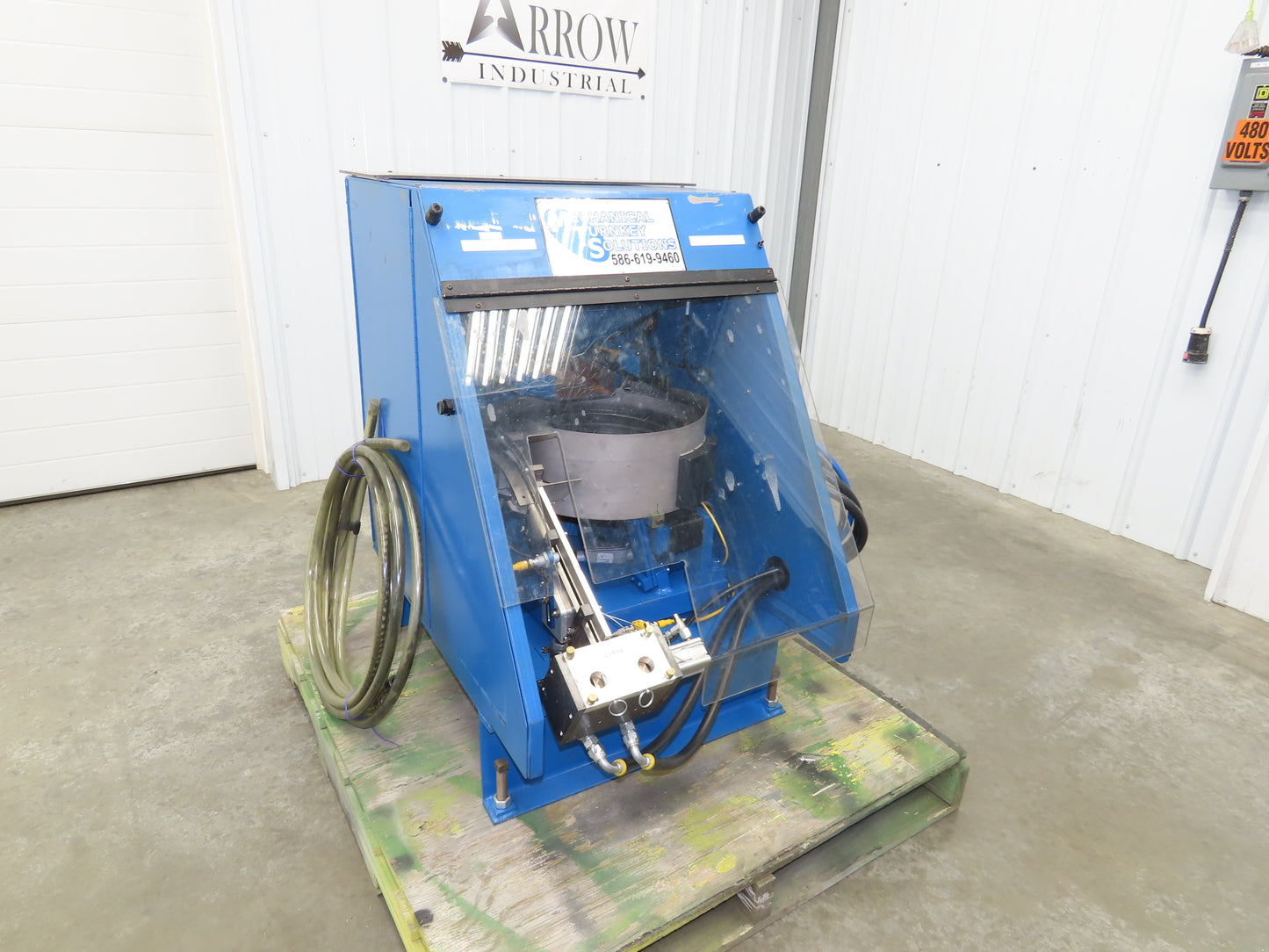 MTS Vibratory Bowl Feeder 15" Base Small Parts Sorter 1/4" Pop Rivet Rodix 120V