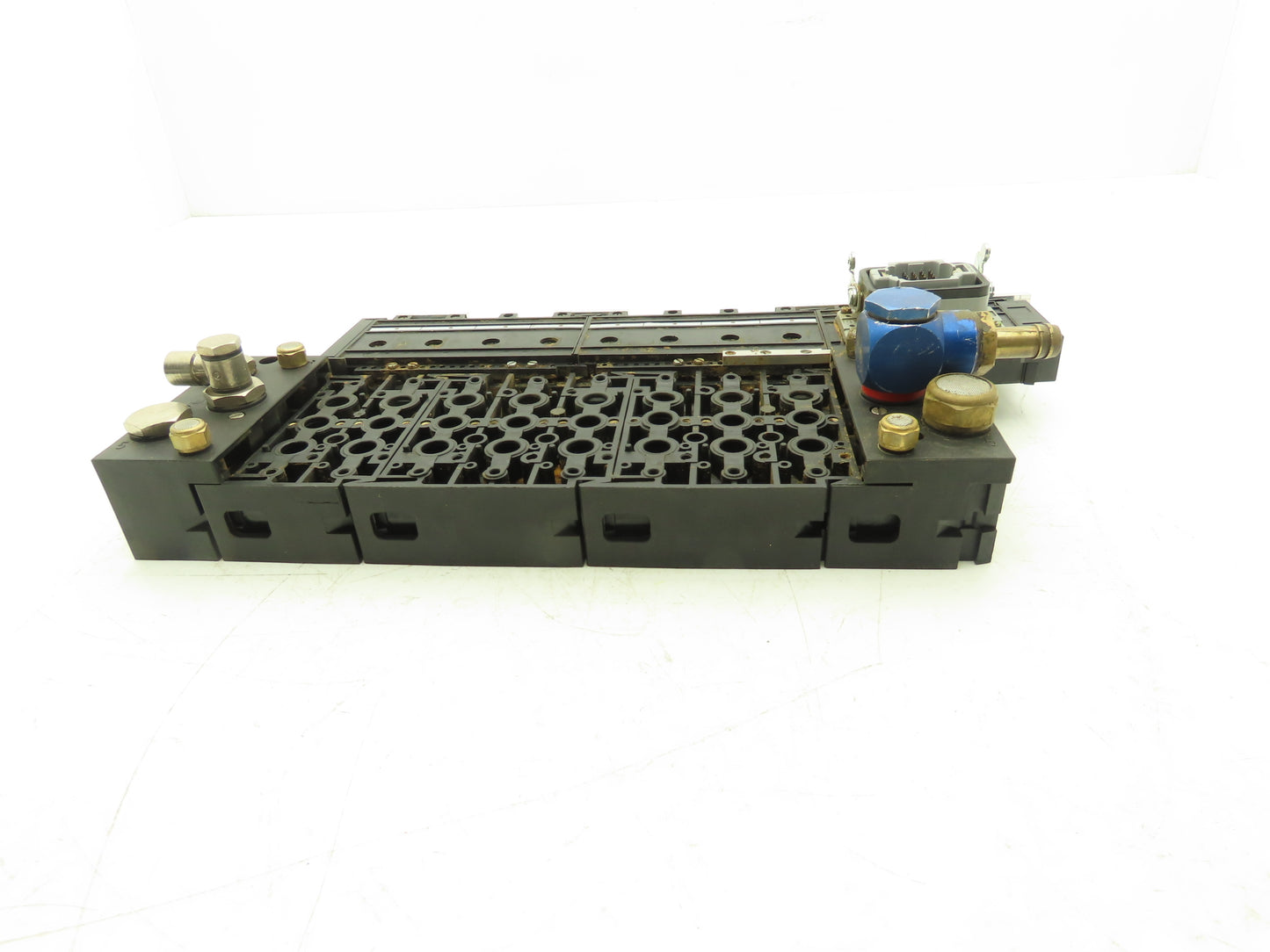 Burkert 6517 Pneumatic Solenoid Valve 8-Station Manifold 191288F