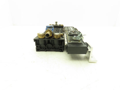 Burkert 6517 Pneumatic Solenoid Valve 8-Station Manifold 191288F