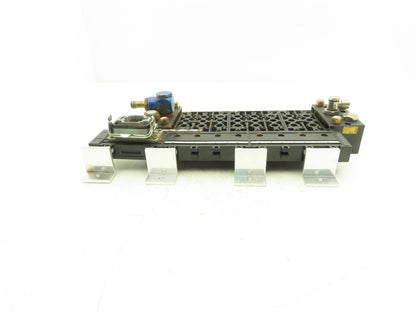 Burkert 6517 Pneumatic Solenoid Valve 8-Station Manifold 191288F