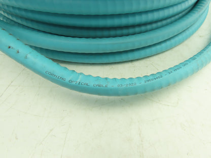 Corning 24-Fiber Optic MIC Tight-Buffered Interlocking Armored Plenum Cable 98'